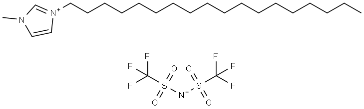 3-METHYL-1-OCTADECYLIMIDAZOLIUM BIS(TRIFLUOROMETHYLSULFONYL)IMIDE Structure