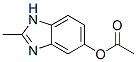 1H-Benzimidazol-5-ol,2-methyl-,acetate(ester)(9CI) Struktur
