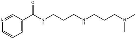 N-[3-(3-DIMETHYLAMINO-PROPYLAMINO)-PROPYL]-NICOTINAMIDE Struktur