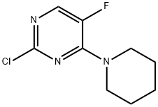 2-氯-5-氟-4-哌啶-1-基嘧啶, 40423-82-3, 结构式