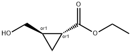 trans-Ethyl 2-(hydroxymethyl)-cyclopropanecarboxylate, 40427-14-3, 结构式