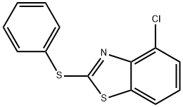 4-chloro-2-(phenylthio)benzothiazole,40427-66-5,结构式