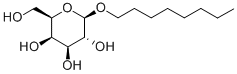 オクチルβ-D-ガラクトピラノシド 化学構造式