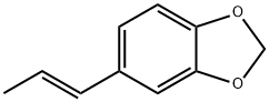 (E)-1-(1,3-ベンゾジオキソール-5-イル)プロペン 化学構造式