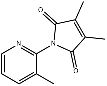 1H-Pyrrole-2,5-dione, 3,4-dimethyl-1-(3-methyl-2-pyridinyl)- (9CI) 结构式