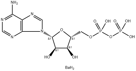 アデノシン５’ジホスフエイトバリウム 化学構造式