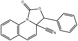 1H-Oxazolo[3,4-a]quinoline-3a(3H)-carbonitrile,  1-oxo-3-phenyl-|