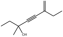 3-メチル-6-メチレン-4-オクチン-3-オール 化学構造式
