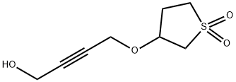 4-[(tetrahydro-3-thienyl)oxy]but-2-yn-1-ol S,S-dioxide Structure