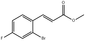 3-(2-Bromo-4-fluoro-phenyl)-acrylic acid methyl ester Struktur