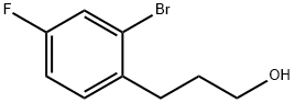 3-(2-BROMO-4-FLUORO-PHENYL)-PROPAN-1-OL Struktur