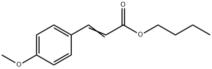 4-メトキシけい皮酸ブチル 化学構造式