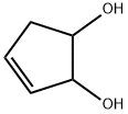 (1R,2S)-3-Cyclopentene-1,2-diol Structure
