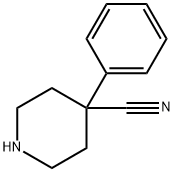 4-フェニルピペリジン-4-カルボニトリル 化学構造式