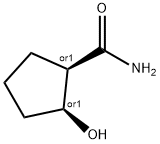 顺式-2-羟基-1-环戊烷碳胺 结构式