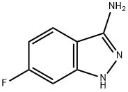 6-フルオロ-1H-インダゾール-3-アミン 化学構造式