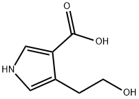 4-(2-羟乙基)-1H-吡咯-3-羧酸,404839-11-8,结构式