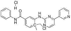 4-(CHLOROMETHYL)-N-4-METHYL-3-[(4-(3-PYRIDINYL)-2-PYRIMIDINYL)AMINO]PHENYLBENZAMIDE HYDROCHLORIDE 结构式