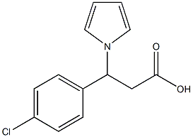 3-(4-氯苯基)-3-(1H-吡咯-1-基)丙酸,404869-77-8,结构式
