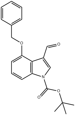 4-BENZYLOXY-1-BOC-3-INDOLECARBALDEHYDE 结构式