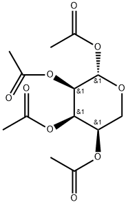 BETA-D-RIBOPYRANOSE 1,2,3,4-TETRAACETATE Structure