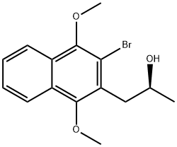 (S)-1-(3-BROMO-1,4-DIMETHOXY-NAPHTHALEN-2-YL)-PROPAN-2-OL 结构式