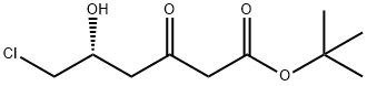 TERT-BUTYL (R)-6-CHLORO-5-HYDROXY-3-OXOHEXANOATE Struktur