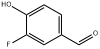 3-フルオロ-4-ヒドロキシベンズアルデヒド 化学構造式