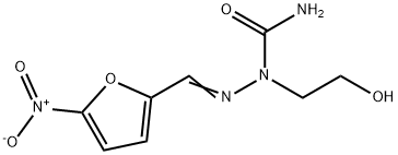 5-ニトロ-2-フルアルデヒド2-(2-ヒドロキシエチル)セミカルバゾン 化学構造式