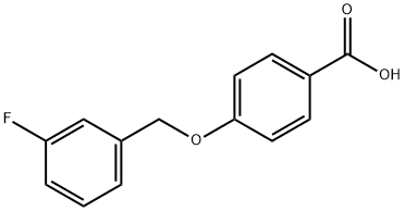 4-[(3-FLUOROBENZYL)OXY]BENZENECARBOXYLIC ACID Struktur