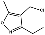 Isoxazole, 4-(chloromethyl)-3-ethyl-5-methyl- (9CI) Structure