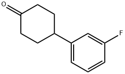 4-(3-フルオロフェニル)シクロヘキサノン 化学構造式