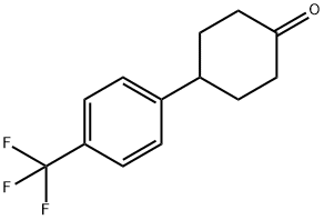 4-(4-(TRIFLUOROMETHYL)PHENYL)CYCLOHEXANONE 结构式