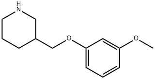 3-(3-METHOXY-PHENOXYMETHYL)-PIPERIDINE Structure