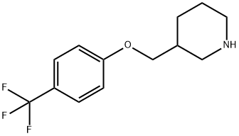 3-{[4-(TRIFLUOROMETHYL)PHENOXY]METHYL}-PIPERIDINE Struktur