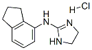 N-(2,3-dihydro-1H-inden-4-yl)-4,5-dihydro-1H-imidazol-2-amine monohydrochloride  Struktur