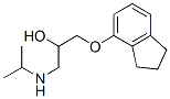 1-(2,3-dihydro-1H-inden-4-yloxy)-3-(propan-2-ylamino)propan-2-ol 结构式