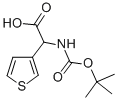 N-BOC-アミノ-(3-チエニル)酢酸 化学構造式