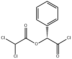 (R)-2-chloro-2-oxo-1-phenylethyl dichloroacetate Struktur