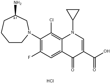 ベシフロキサシン塩酸塩 化学構造式