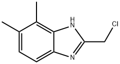 2-(クロロメチル)-4,5-ジメチル-1H-ベンズイミダゾール 化学構造式