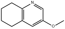 3-メトキシ-5,6,7,8-テトラヒドロキノリン 化学構造式