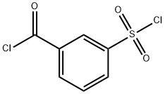 3-(クロロスルホニル)安息香酸クロリド 化学構造式