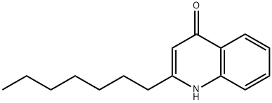 2-Heptylquinoline-4(1H)-one Struktur