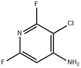 3-chloro-2,6-difluoropyridin-4-aMine Structure