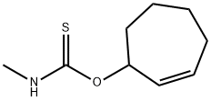 Carbamothioic acid, methyl-, O-2-cyclohepten-1-yl ester (9CI) Struktur