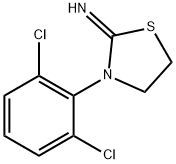 3-(2,6-DICHLOROPHENYL)-2-IMINOTHIAZOLIDINE HYDROBROMIDE Structure