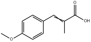 (Z)-3-(4-methoxyphenyl)-2-methyl-prop-2-enoic acid Struktur