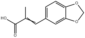 3-(1,3-Benzodioxol-5-yl)-2-methylpropenoic acid 结构式