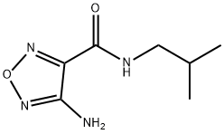 4-amino-N-isobutyl-1,2,5-oxadiazole-3-carboxamide Struktur